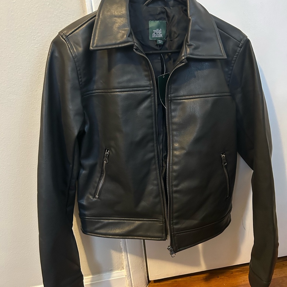 Target Ebony Faux Leather Jacket